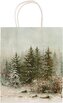 Dárková papírová taška Christmas Forest Fir Trees