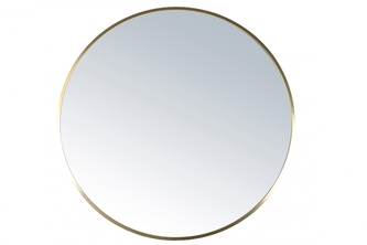 Kulaté zrcadlo Luxure M zlaté, 80 cm