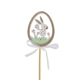 Vajíčko se zajíčkem zápich 6x4,5/34 cm