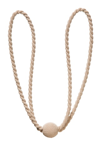 Ozdobný úvaz na závěsy - béžová