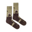 Ponožky Medvěd tatranský zelený Hnědé M (39-42)