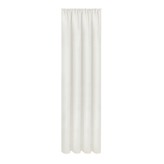 Bavlněný závěs s páskou a tunýlkem - bílá, 245 mm, 140 mm