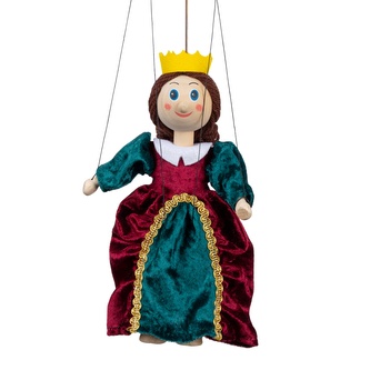 Královna 20 cm, dřevěná loutka