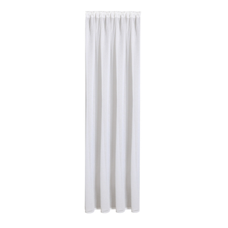 Bavlněný závěs s páskou a tunýlkem - offwhite, 245 mm, 140 mm