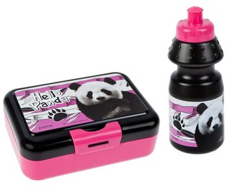 Bidon 350ml + pudełko śniadaniowe Panda
