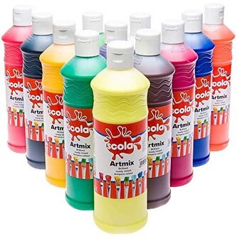 JUMANIKA ARTMIX Tempera základní 600 ml Barva: červená