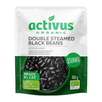 Fazole černá na páře bez nálevu 150 g BIO   ACTIVUS