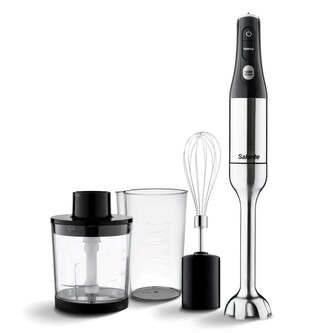 Salente Mixxo multifunkční tyčový mixér 3v1, 1200 W, nerez, černý Salente Mixxo multifunkční tyčový mixér 3v1, 1200 W, nerez, černý