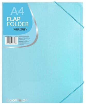 Teczka z gumką A4 Pastel niebieski CoolPack, Patio