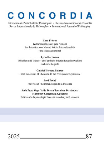 Concordia - Internationale Zeitschrift für Philosophie 87
