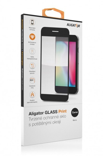 Ochrana displeje GLASS PRINT iPhone 17 Air černá, celoplošné lepení