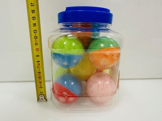 KAUCZUK 6CM KWIATKI 10SZT W SŁOJU D42868