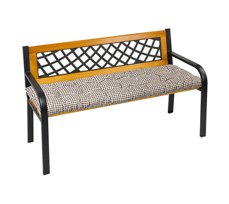 Sedák na lavici prošívaný - Hnědá - 40x120 cm