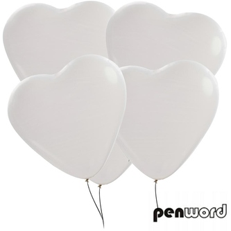 BALONY SERCA BIAŁE 10SZT