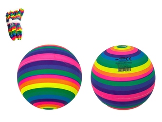 PIŁKA GUMOWA TĘCZA 23CM Z10334