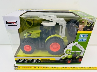 TRAKTOR R.C. Z ŁADOWARKĄ ,GUMOWE KOŁA 6606