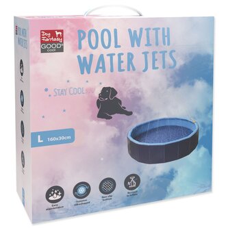 Bazének Dog Fantasy s vodními tryskami 160x30cm