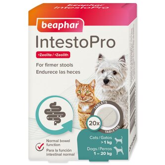 Tableta Beaphar IntestoPro S pro psy a kočky 20ks