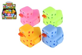 Kačenka pixel do vany guma 5x7cm 4 barvy 48ks v boxu