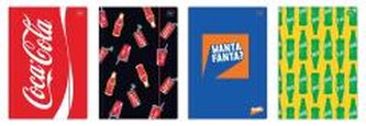 Teczka A4 z gumką Mat+UV Coca Cola (10szt)