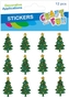 Naklejki Choinka brokat  op.12szt. Boże Narodzenie CRAFT WITH FUN 545827