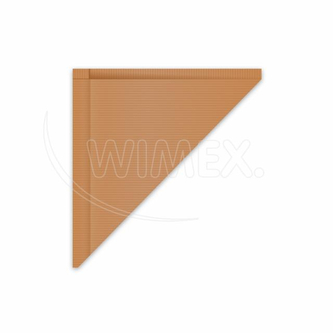 Papírový kornout kraft 19 x 19 cm `125g` vázaný [1000 ks]