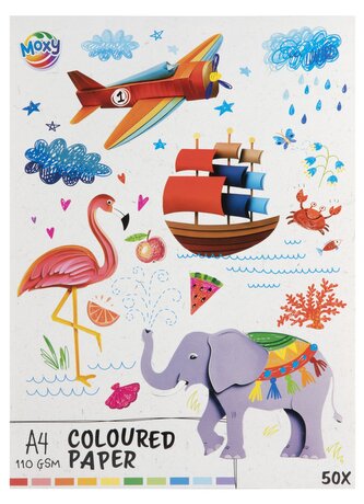 Barevný papír A4, 110 gsm, 50 listů