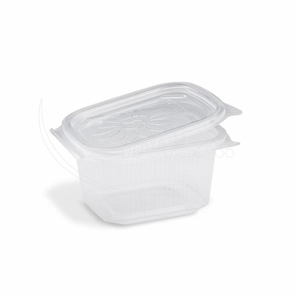 Miska (PP) Ripboxx Tiny hranatá průhledná 375ml [50 ks]