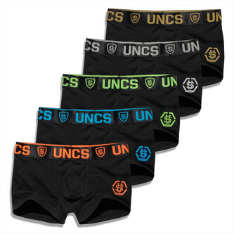 5PACK pánské boxerky UNCS černé (24Z287PSPP) 5XL