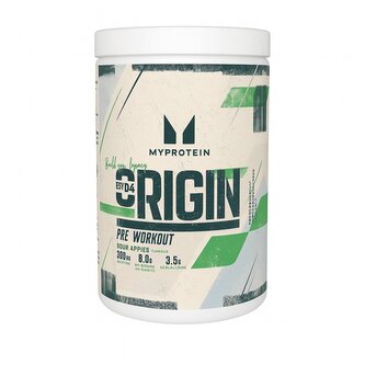 MyProtein Origin Pre-Workout 600 g sour apples (kyselé jablko)