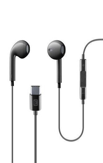 Cellularline Sluchátka ORBIT s konektorem USB-C, černá
