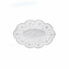 Dekorativní krajka (PAP) oválná bílá 18 x 13 cm [500 ks]