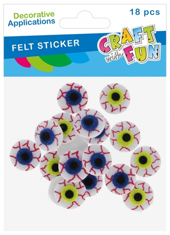Ozdoba dekoracyjna filcowa samoprzylepna Oczy 18 szt. CRAFT WITH FUN 572673 Ozdoba dekoracyjna filcowa samoprzylepna Oczy 18 szt. CRAFT WITH FUN 572673