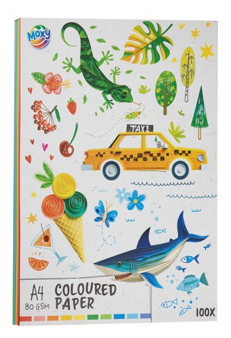 Barevný papír A4, 80 gsm, 100 listů