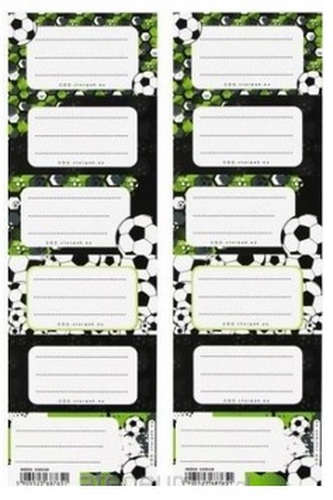 Naklejki na zeszyt FOOTBALL 25szt