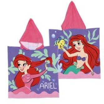 Ponczo kąpielowe mała syrenka Arielka