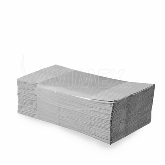 Papierový uterák (PAP-Recy) ZZ skladaný V 1vrstvý natural 25 x 23 cm [4000 ks]
