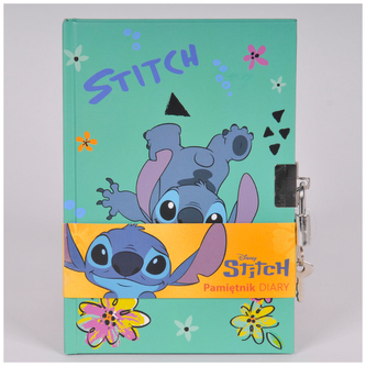 Pamiętnik z kłódką A5 96k. linia Disney Stitch DS25DD-3556, Paso