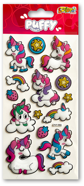 Naklejki Puffy Unicorns PUF-5802 Kolori, Penmate