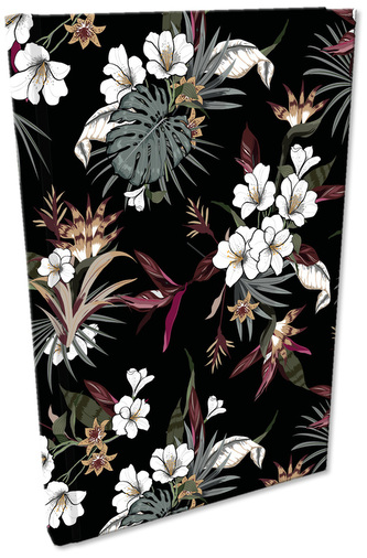 Notes A5 Soft Touch w kratkę Tropikalne Kwiaty, Bee-Bee