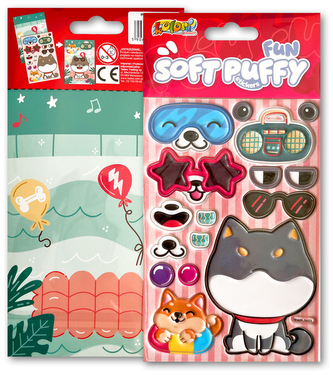 Naklejki Puffy Fun with Doggi SWP-3603 Kolori, Penmate