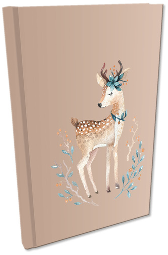 Notes A5 Soft Touch w kratkę Woodland Jelonek, Bee-Bee