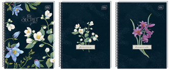 Kołonotes A5 100 k. kratka z perforacją Hybrid Fiori, Interdruk