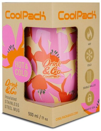 Kubek termiczny 500ml Miss Flores Rosa CoolPack, Patio