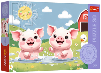 Puzzle 30-el. Wesołe życie na wsi, Trefl