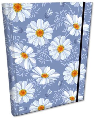 Notes B6 z gumką Soft Touch w kratkę Stokrotki Retro, Bee-Bee