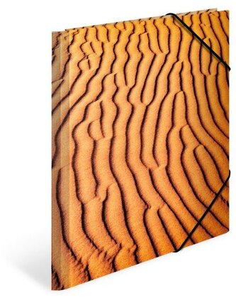 Teczka A4 z gumkami, Piasek, Herma