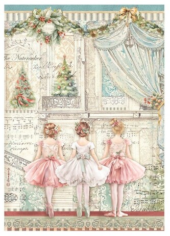Papier ryżowy A4 Nutcracker Balet, Stamperia