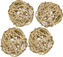 Dekorace - Lata Ball 4 cm - přírodní 50 ks