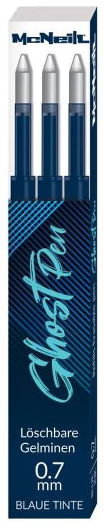 Wkład do długopisu wymazywalnego McNeill niebieski op. 3 szt CoolPack, Patio